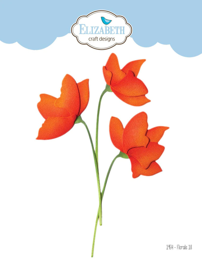 Elizabeth Craft Designs Florals 18 stempelset